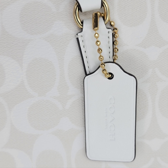 Coach SET 2 PCS Signature Shoulder Bag Purse Handbag + Wallet NWT - Picture 5 of 16